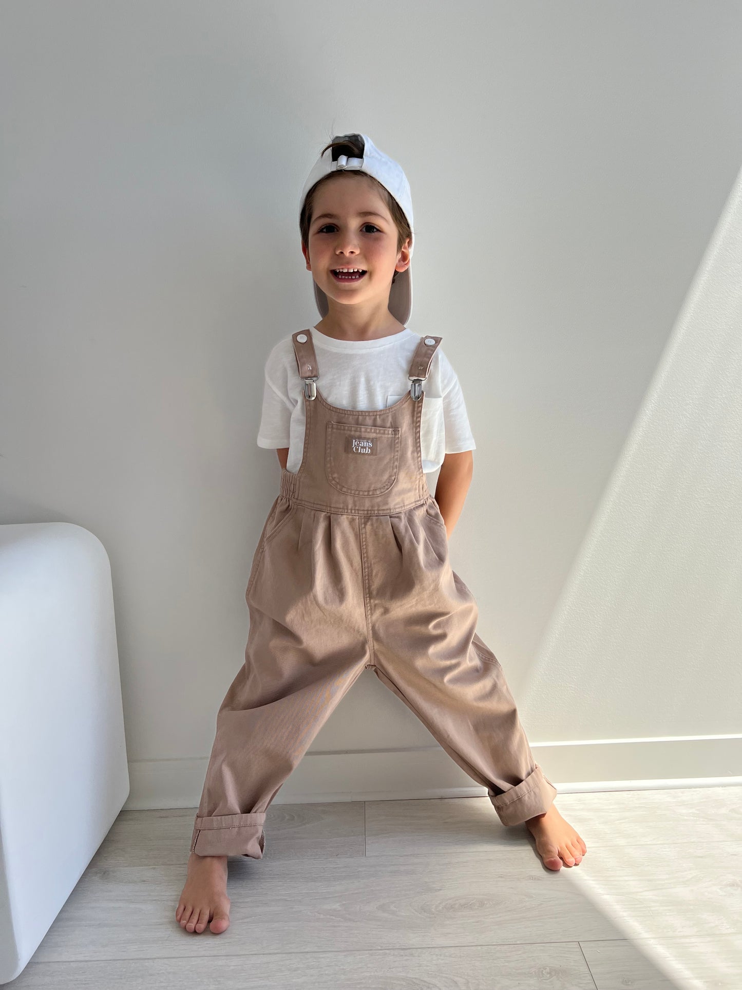 Bowie Bubble Overalls - Latte Brown