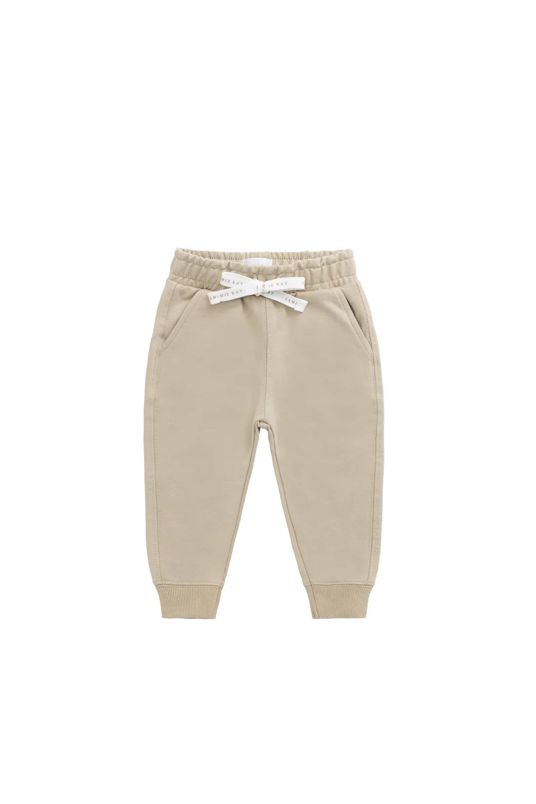 Organic Cotton Jalen Track Pant - Biscuit