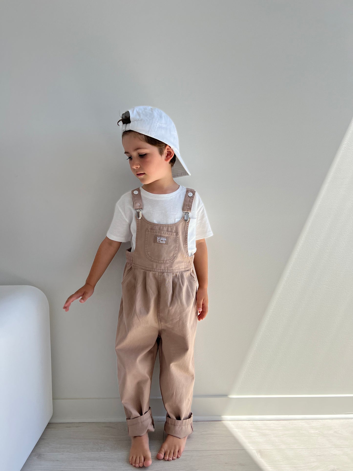 Bowie Bubble Overalls - Latte Brown