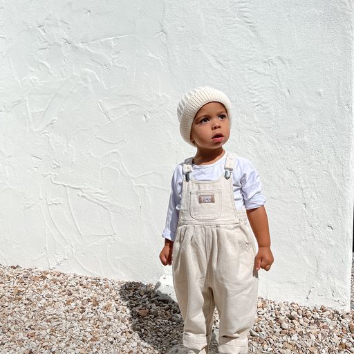 (Size 1) Bowie Bubble Overall - Natural Organic