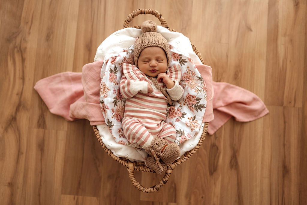 Fawn Merino Wool Bonnet & Booties