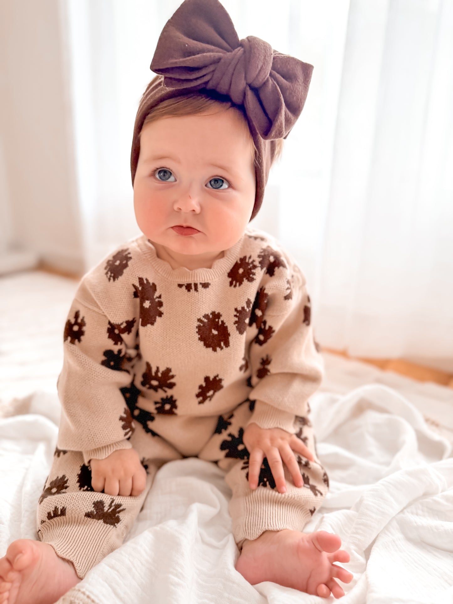 Floral | Organic Cotton Winter Romper