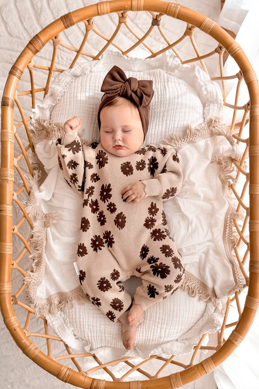 Floral | Organic Cotton Winter Romper