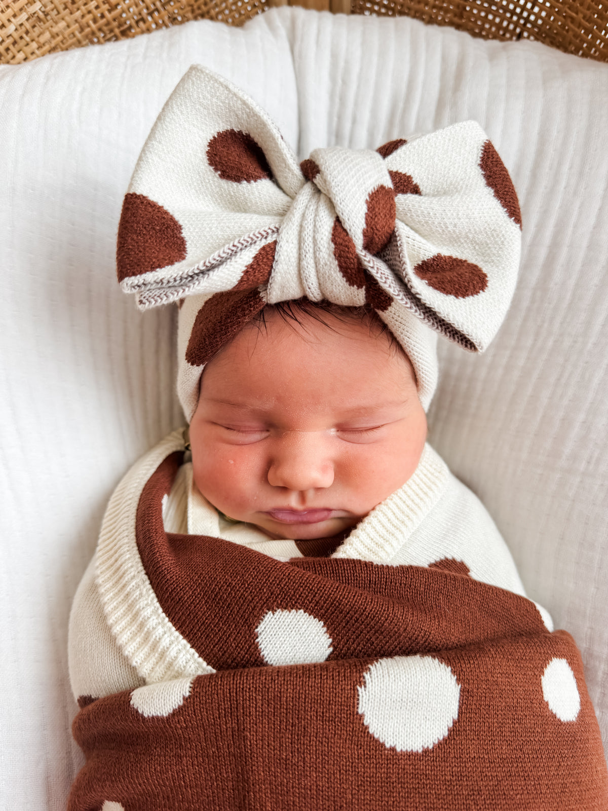 RAFFY SPOT KNIT HEADBAND